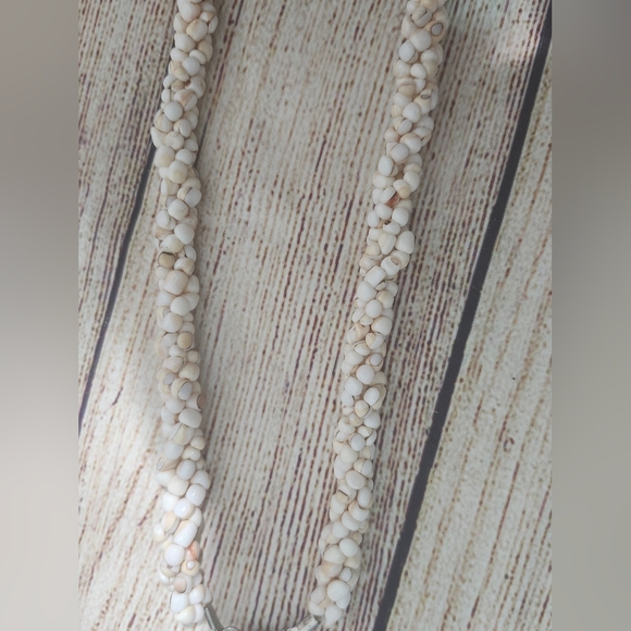 RARE Vintage Conch Shell Beaded Necklace